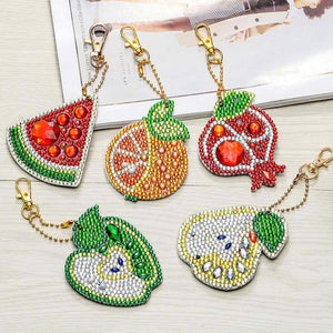 Ciondolo di Frutta Diamond Painting Set di 5 Pezzi