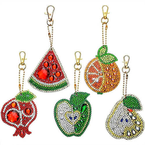 Ciondolo di Frutta Diamond Painting Set di 5 Pezzi