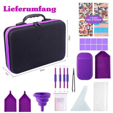Carica l&#39;immagine nel visualizzatore di Gallery, Astuccio Diamond Painting Viola con 60 Scomparti + Accessori