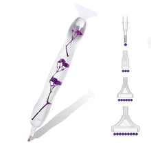 Carica l'immagine nel visualizzatore di Gallery, Stilo Premium Ergonomico Diamond Painting Fiori Viola 5 Varianti