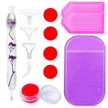 Carica l'immagine nel visualizzatore di Gallery, Penna Premium Ergonomico Diamond Painting Fiori Viola 5 Varianti