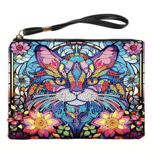 Carica l&#39;immagine nel visualizzatore di Gallery, Borsa da polso Diamond Painting con gatto