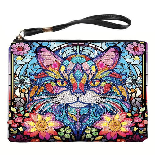Borsa da polso Diamond Painting con gatto