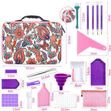 Carica l&#39;immagine nel visualizzatore di Gallery, Astuccio Diamond Painting Fiori con 70 Scomparti + Accessori