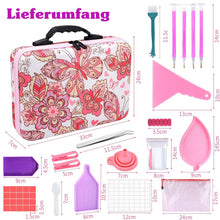 Carica l&#39;immagine nel visualizzatore di Gallery, Astuccio Diamond Painting Farfalle con 60 Scomparti + Accessori