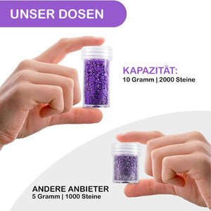 Astuccio Diamond Painting Arancione con 120 Scomparti + Accessori