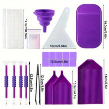 Carica l&#39;immagine nel visualizzatore di Gallery, Astuccio Diamond Painting Viola con 60 Scomparti + Accessori