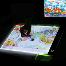 Carica l&#39;immagine nel visualizzatore di Gallery, Base LED A4 per Diamond Painting Rosa + Accessori