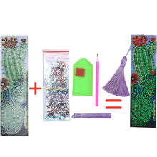 Carica l'immagine nel visualizzatore di Gallery, Segnalibro Diamond Painting Cactus