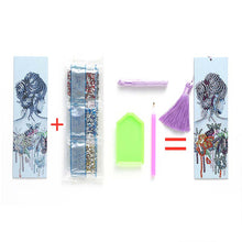 Carica l'immagine nel visualizzatore di Gallery, Segnalibro Diamond Painting Donna con Fiori