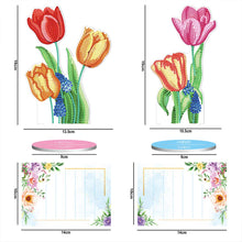 Carica l'immagine nel visualizzatore di Gallery, Porta-Note Diamond Painting Tulipani 2 Pezzi