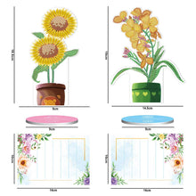 Carica l'immagine nel visualizzatore di Gallery, Porta-Note Diamond Painting Fiori 2 Pezzi
