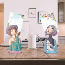 Carica l'immagine nel visualizzatore di Gallery, Porta-Note Diamond Painting Donne 2 Pezzi