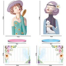 Carica l'immagine nel visualizzatore di Gallery, Porta-Note Diamond Painting Donne 2 Pezzi