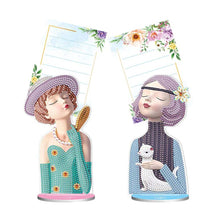 Carica l'immagine nel visualizzatore di Gallery, Porta-Note Diamond Painting Donne 2 Pezzi