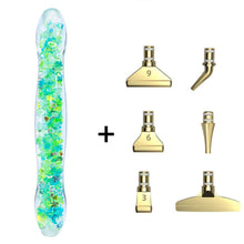 Carica l'immagine nel visualizzatore di Gallery, Penna Premium Diamond Painting Glitter Verde 5 Varianti