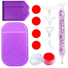 Carica l'immagine nel visualizzatore di Gallery, Penna Premium Diamond Painting Glitter Viola 5 Varianti