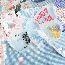 Carica l'immagine nel visualizzatore di Gallery, Set di 8 Accessori Professionali Diamond Painting e Vassoio a Farfalla