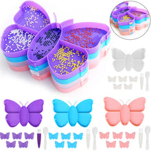 Carica l'immagine nel visualizzatore di Gallery, Set di Strumenti Professionali Diamond Painting Farfalla 8 Pezzi Accessori Vassoio