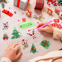Carica l'immagine nel visualizzatore di Gallery, Portachiavi Diamond Painting Natale 11 Pezzi