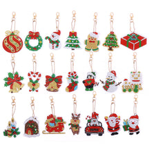 Carica l'immagine nel visualizzatore di Gallery, Portachiavi Natalizi Diamond Painting 21 Pezzi