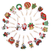 Carica l'immagine nel visualizzatore di Gallery, Portachiavi Diamond Painting Natale 21 Pezzi