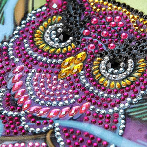 Borsa Diamond Painting con Gufo