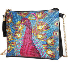 Carica l&#39;immagine nel visualizzatore di Gallery, Borsa Diamond Painting Pavone Rosso