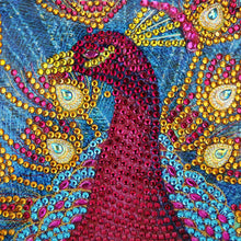 Carica l&#39;immagine nel visualizzatore di Gallery, Borsa Diamond Painting Pavone Rosso