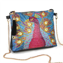 Carica l&#39;immagine nel visualizzatore di Gallery, Borsa Diamond Painting Pavone Rosso