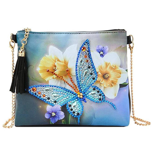 Borsa Diamond Painting con Farfalla