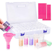 Carica l'immagine nel visualizzatore di Gallery, Scatola di stoccaggio XXL Diamond Painting con 80 vasetti rotondi