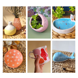 Kit di Argilla da Modellare Ceramica senza cottura