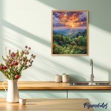 Carica l'immagine nel visualizzatore di Gallery, Dipingere con i numeri - Orso e tramonto