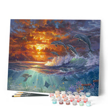 Carica l'immagine nel visualizzatore di Gallery, Dipingere con i numeri - Oceano e tramonto Figured'Art