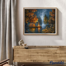 Carica l'immagine nel visualizzatore di Gallery, Dipingere con i numeri - Camping sotto una notte stellata