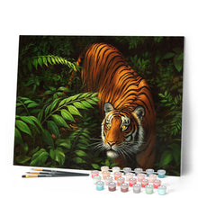 Carica l'immagine nel visualizzatore di Gallery, Dipingere con i numeri - Tigre tra le felci Figured'Art