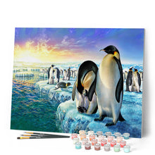 Carica l'immagine nel visualizzatore di Gallery, Dipingere con i numeri - Pinguini sul ghiaccio Figured'Art