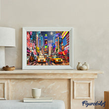 Carica l'immagine nel visualizzatore di Gallery, Dipingere con i numeri - Notte a Time Square