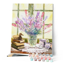 Carica l'immagine nel visualizzatore di Gallery, Dipingere con i numeri - Bouquet di lupini Figured'Art