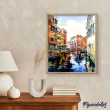 Carica l'immagine nel visualizzatore di Gallery, Dipingere con i numeri - Venezia ad acquerello