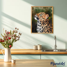Carica l'immagine nel visualizzatore di Gallery, Dipingere con i numeri - Leopardo curioso