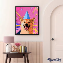 Carica l'immagine nel visualizzatore di Gallery, Dipingere con i numeri - Cane sorridente-Pop Art