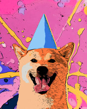 Carica l'immagine nel visualizzatore di Gallery, Dipingere con i numeri - Cane sorridente-Pop Art