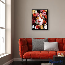 Carica l'immagine nel visualizzatore di Gallery, Dipingere con i numeri - Viso tra le rose