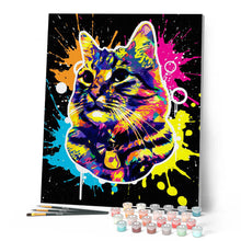 Carica l'immagine nel visualizzatore di Gallery, Dipingere con i numeri - Gatto Street Art Figured'Art