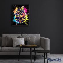 Carica l'immagine nel visualizzatore di Gallery, Dipingere con i numeri - Gatto Street Art