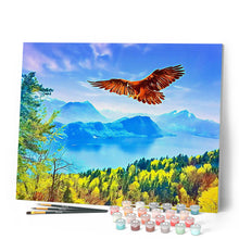 Carica l'immagine nel visualizzatore di Gallery, Dipingere con i numeri - Aquila e paesaggio svizzero Figured'Art
