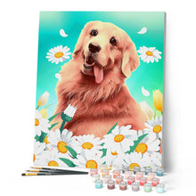 Carica l'immagine nel visualizzatore di Gallery, Dipingere con i numeri - Golden Retriever gioioso Figured'Art