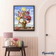 Carica l'immagine nel visualizzatore di Gallery, Dipingere con i numeri - Bouquet di fiori su una sporgenza - Ambrosius Bosschaert